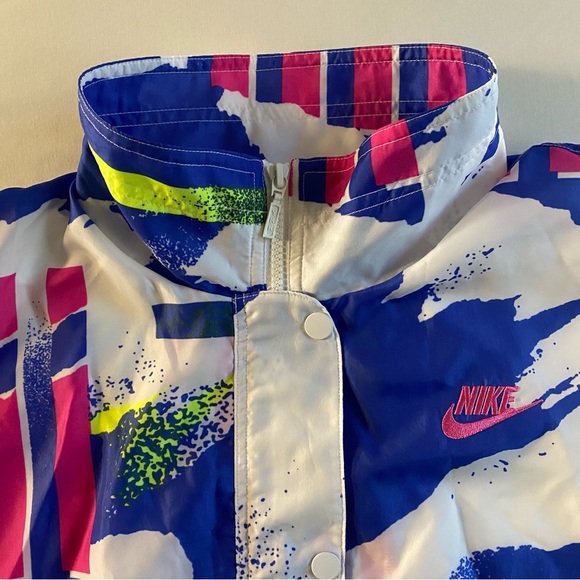 Nike Challenge Court Andre Agassi Windbreaker Women S Cropped Tennis 90s Jacket - Picture 4 of 14